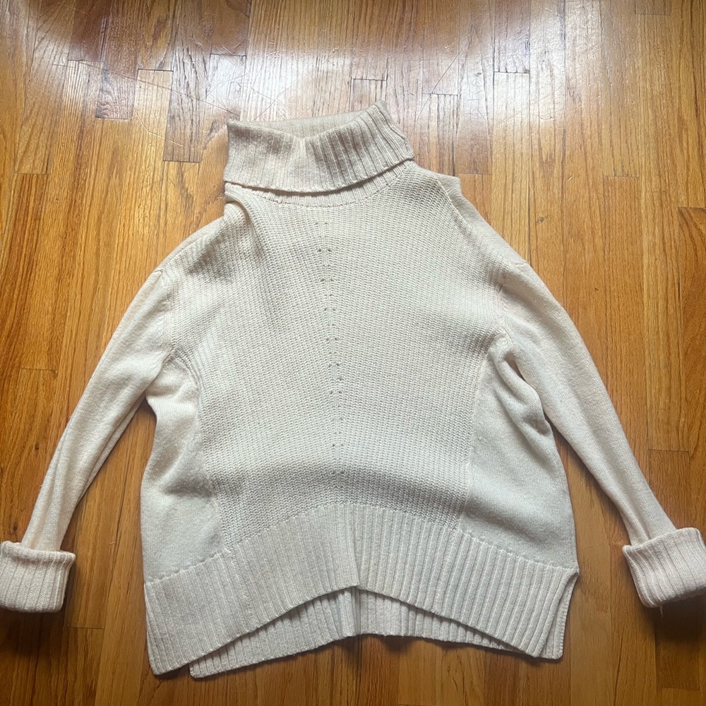 Oversized turtleneck sweater